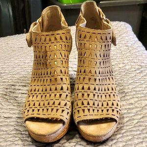 Marc Fisher peep toe wedge